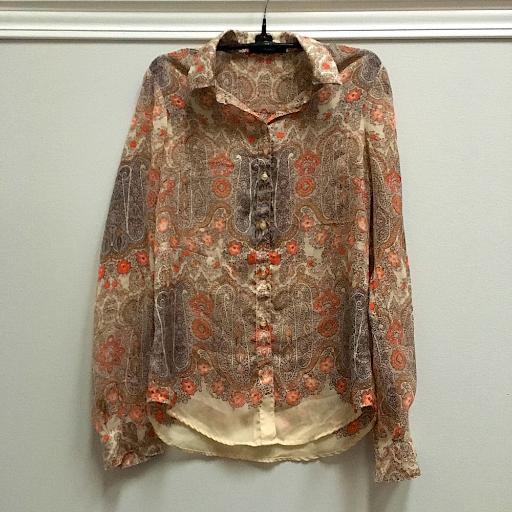 The Limited paisley button-up